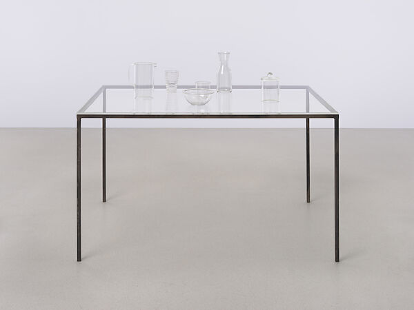 Table, Charles Ray (American, born Chicago, Illinois, 1953), Plexiglas and steel 