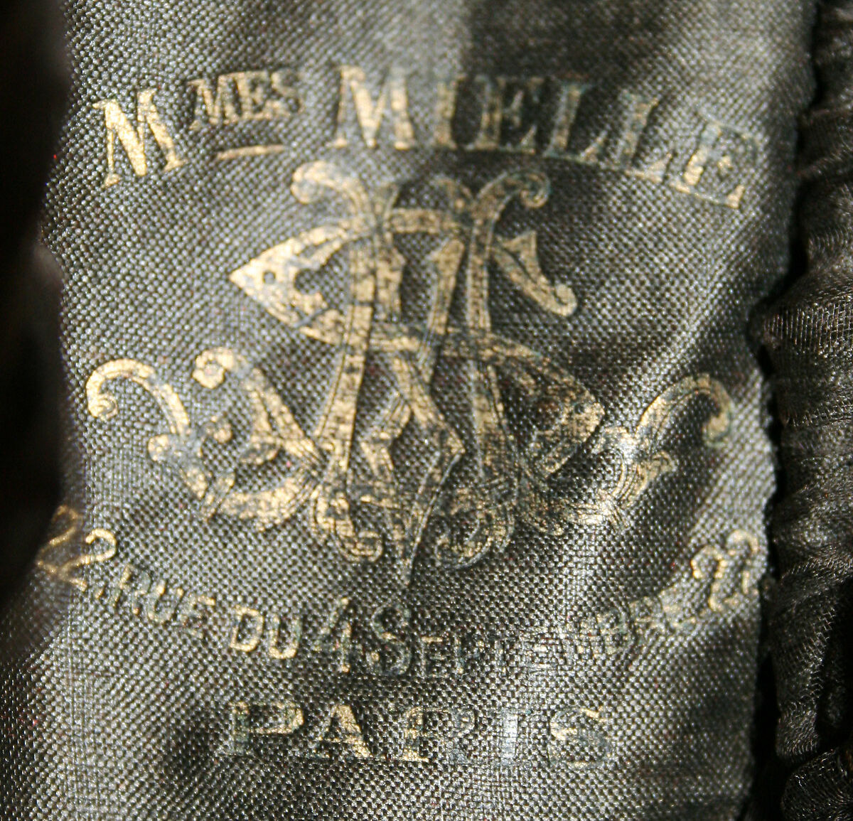 Bonnet, silk, French