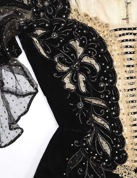 Evening dress, Félix (French, 1846–1901), silk, French