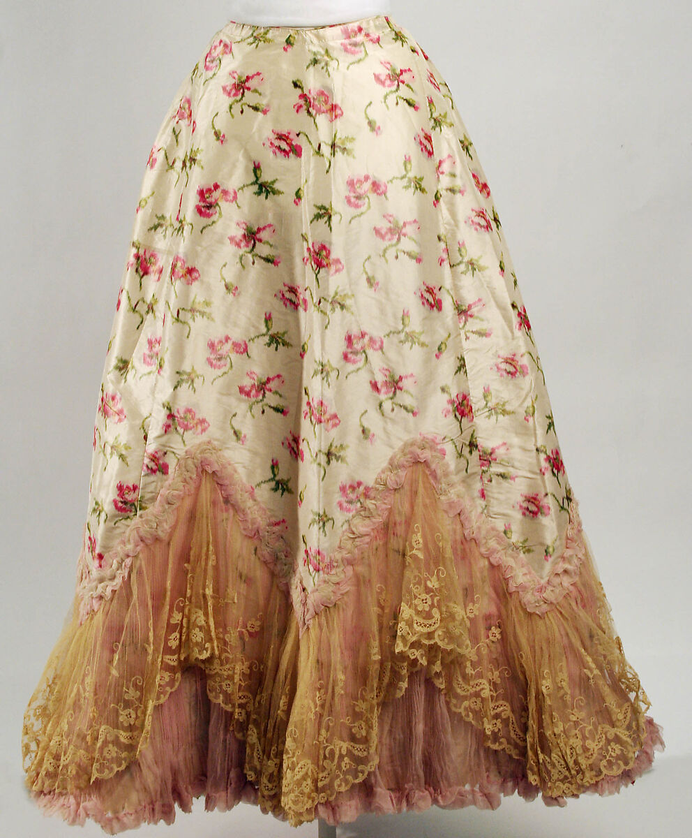 Petticoat, silk, French 