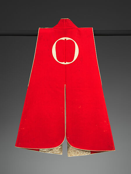 Battle Surcoat (Jinbaori) with Fan, Wool (rasha), Japan 