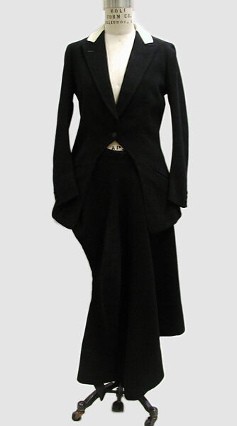 Riding habit, Robert Douglas Ltd. (British), a,b) wool, British