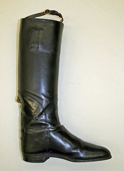 Riding ensemble, (d) Hat by James Lock &amp; Co. Ltd (British, founded 1676), a) cottonb) silkc) Linend) silke–h) leatheri) silkj) leather, British