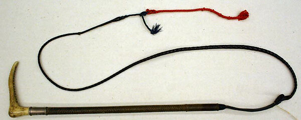 Riding ensemble, (d) Hat by James Lock &amp; Co. Ltd (British, founded 1676), a) cottonb) silkc) Linend) silke–h) leatheri) silkj) leather, British