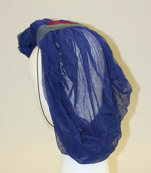 Hat, Madame Suzy (French), silk, cotton, French