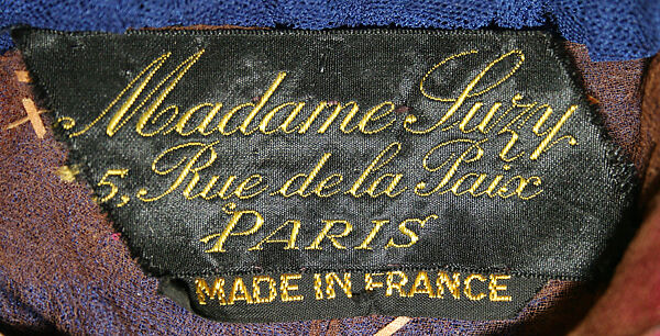 Hat, Madame Suzy (French), silk, cotton, French