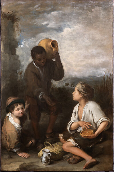 Three Boys, Bartolomé Estebán Murillo  Spanish, Oil on canvas