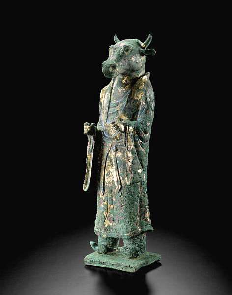 Chinese Zodiac Animal: Ox, Gilded bronze, China 