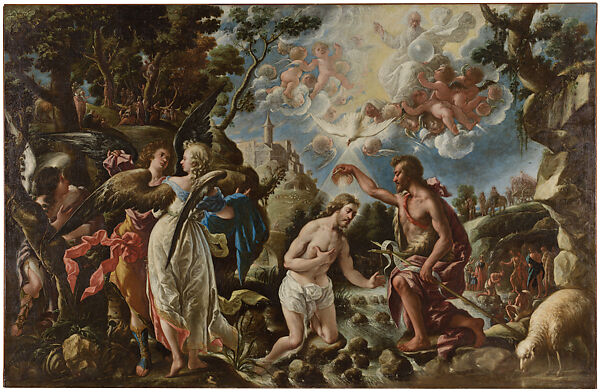 The Baptism of Christ, Juan de Pareja (Spanish, Antequera 1606–1670 Madrid), Oil on canvas 