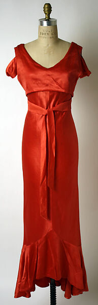 Evening ensemble, Elsa Schiaparelli (Italian, 1890–1973), synthetic fiber, silk, French