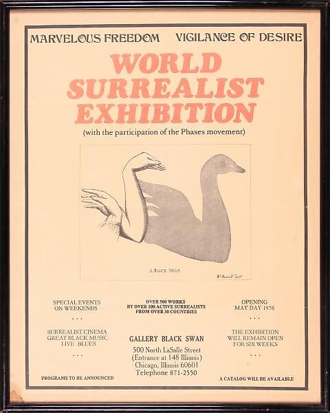 World Surrealist Exhibition poster, Franklin Rosemont (American, Chicago 1943–2009 Chicago), Poster 