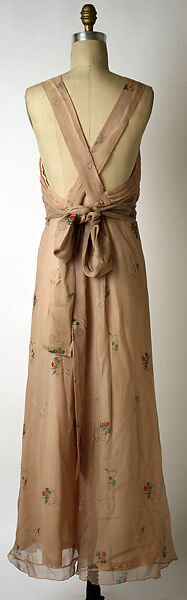 Evening dress, Elsa Schiaparelli (Italian, 1890–1973), silk, French