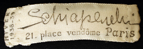 Evening jacket, Elsa Schiaparelli (Italian, 1890–1973), rayon, metallic thread, plastic (cellulose nitrate, phenolic resin), French