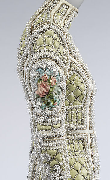 Dress, House of Balmain (French, founded 1945), leather, glass, plastic, silk, cotton, metal, French