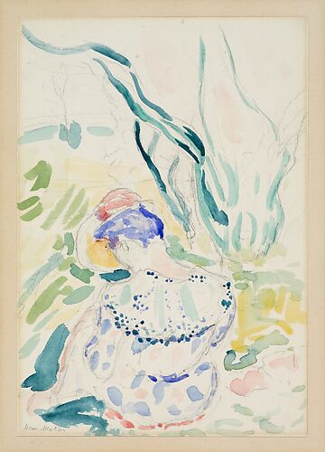 Young Woman Seated from behind — Madame Matisse (Jeune femme assise de dos — Mme. Matisse)