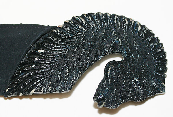 Belt, Elsa Schiaparelli (Italian, 1890–1973), leather, plastic (cellulose acetate, cellulose nitrate), French