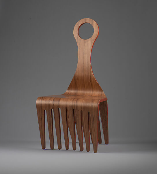 Mido Chair, Jomo Tariku  Ethiopian American, Walnut veneer