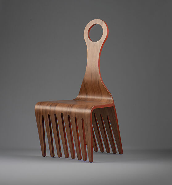 Mido Chair, Jomo Tariku (Ethiopian American, born 1968), Walnut veneer