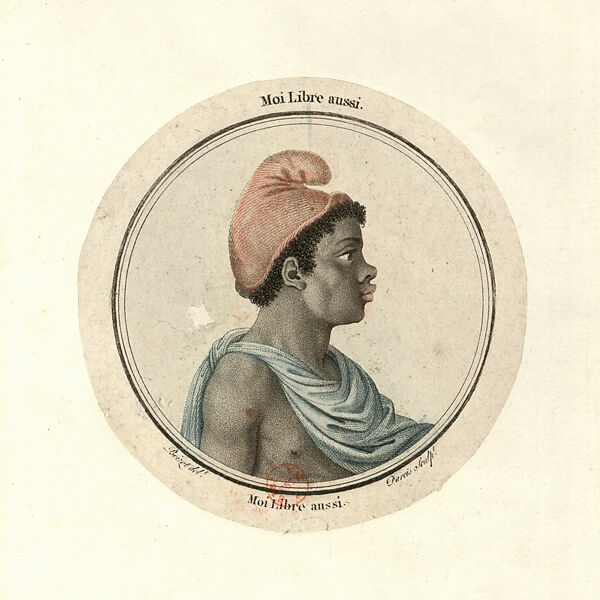 Print of a Free Man, Louis Darcis (French, died 1801), Engraving, French 