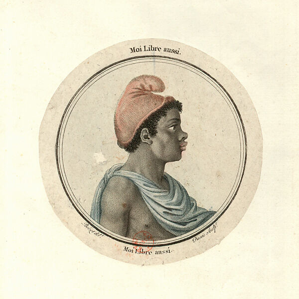 Print of a Free Man, Louis Darcis  French, Engraving, French