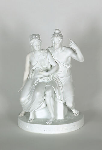 Porcelain Group of a Free Man and Woman