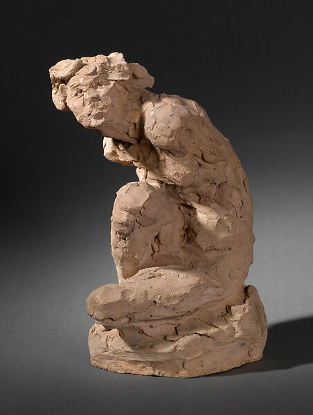 Study of a Woman Kneeling, Jean-Baptiste Carpeaux  French, Terracotta, French