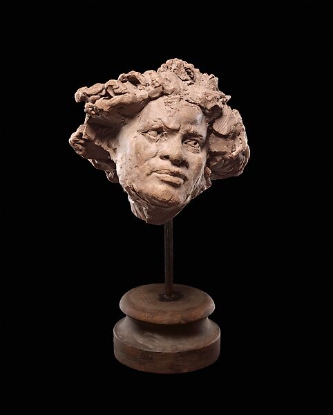 Study of a Woman for “Why Born Enslaved!", Jean-Baptiste Carpeaux  French, Unbaked clay, French