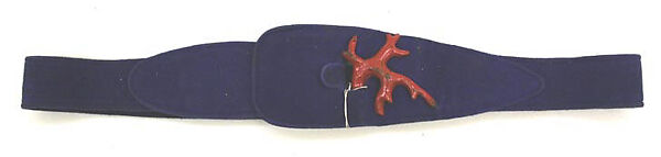 Belt, Elsa Schiaparelli (Italian, 1890–1973), leather, plastic, French 