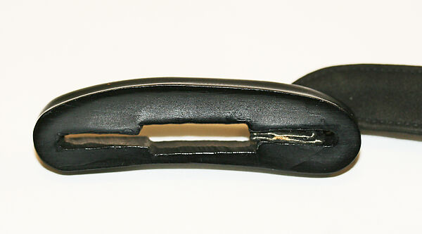 Belt, Elsa Schiaparelli (Italian, 1890–1973), leather, plastic, French