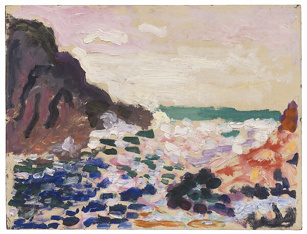 Seascape (Beside the Sea) (Marine [Bord de mer]), Henri Matisse  French, Oil on cardboard and panel