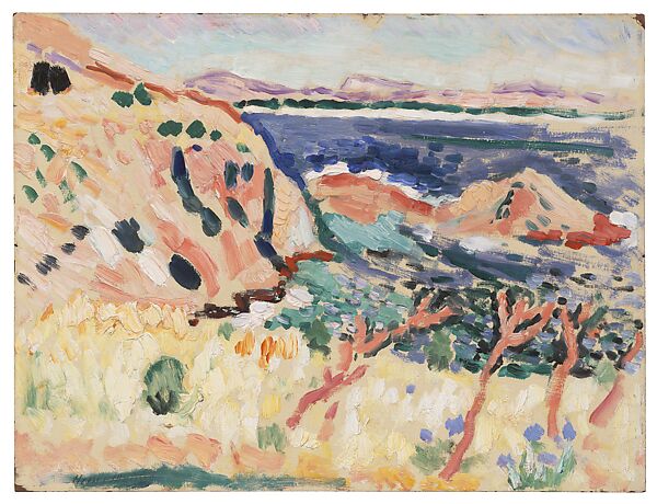Seascape (La Moulade) (Marine [La Moulade]), Henri Matisse  French, Oil on cardboard mounted on panel