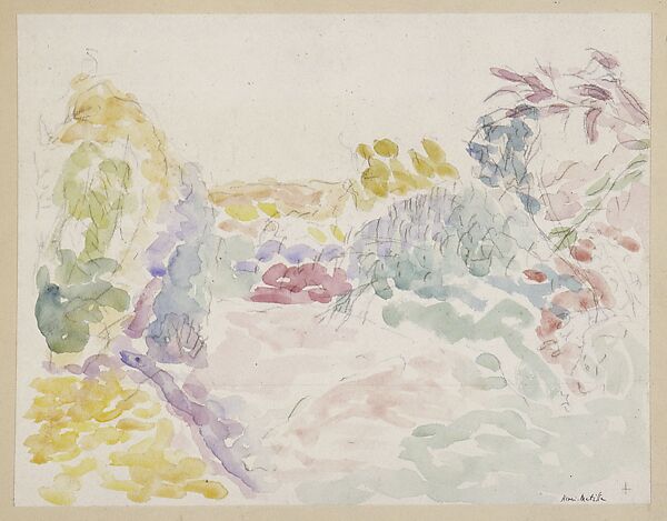 Landscape at Collioure (Paysage), Henri Matisse  French, Watercolor and graphite on paper