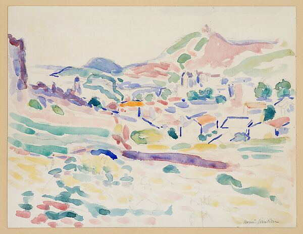 Village, Henri Matisse (French, Le Cateau-Cambrésis 1869–1954 Nice), Watercolor and graphite on paper 