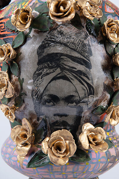 Digable Underground, Roberto Lugo (American, born Philadelphia 1981), Glazed stoneware, enamel paint, and luster