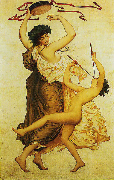 Study for the Ceiling of the Marquand Music Room, Frederic, Lord Leighton (British, Scarborough 1830–1896 London), Oil and gold on canvas