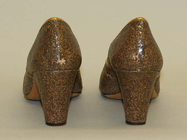 Pumps, Netch and Frater (French), leather, metallic, French