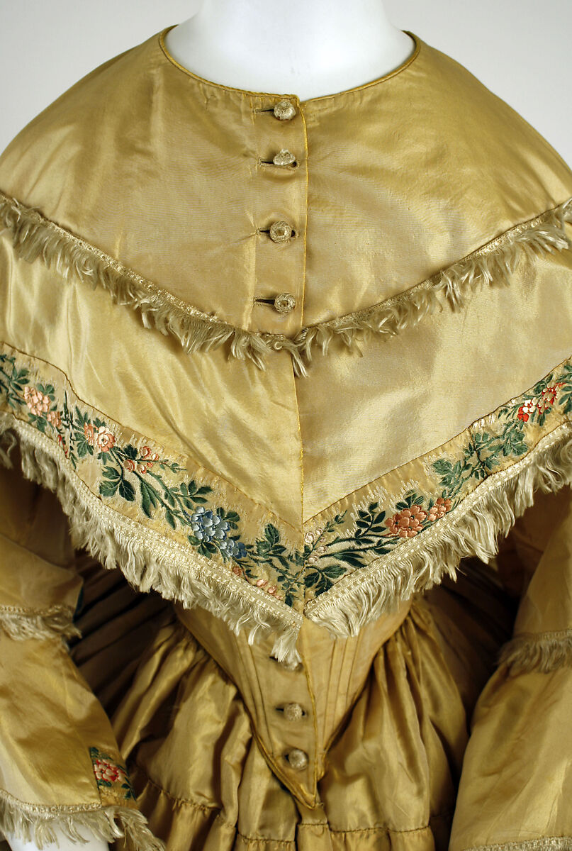 Dress, silk, American