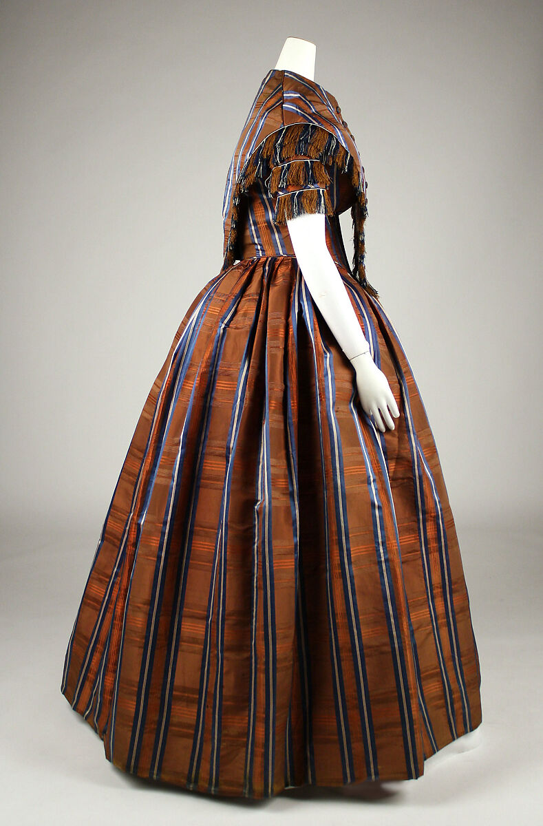 Dress, silk, American