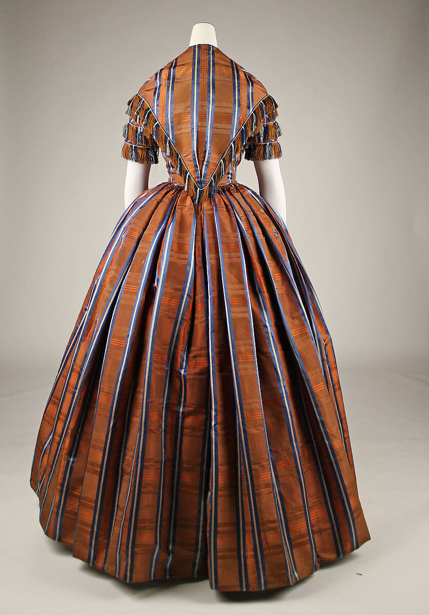 Dress, silk, American