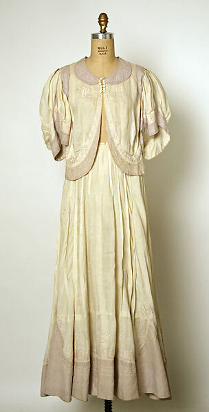 Afternoon suit, House of Drecoll (French, founded 1902), flax, silk, cotton, French 