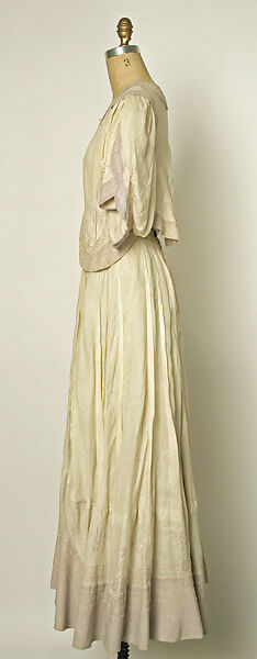 Afternoon suit, House of Drecoll (French, 1902–1931), flax, silk, cotton, French