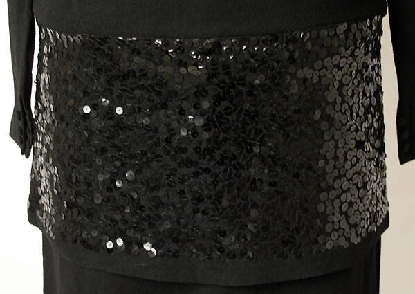 Evening dress, Hattie Carnegie, Inc. (American, 1918–1965), silk, plastic, American