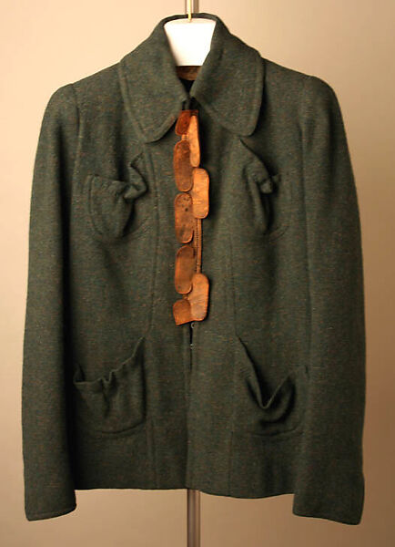 "Sans Souki", Nina Ricci (French, founded 1932), wool, leather, French