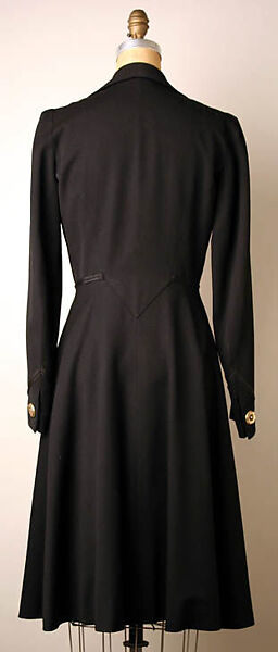 Coat, Maggy Rouff (French, 1927–1979), wool, silk, metal, French