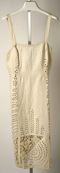 Sundress, Valentina Gowns (American, 1928–1957), flax, cotton, American 