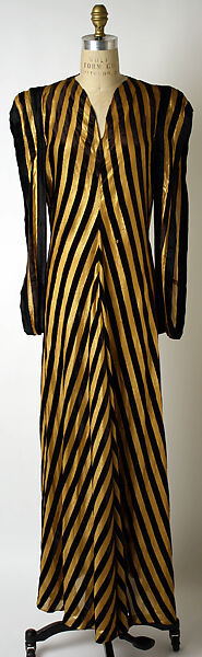 Evening dress, Valentina Gowns (American, 1928–1957), silk, metallic, American