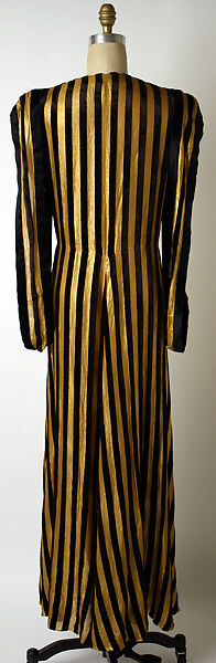 Evening dress, Valentina Gowns (American, 1928–1957), silk, metallic, American