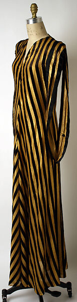 Evening dress, Valentina Gowns (American, 1928–1957), silk, metallic, American