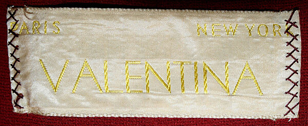 Evening cape, Valentina Gowns (American, 1928–1957), silk, rayon, American