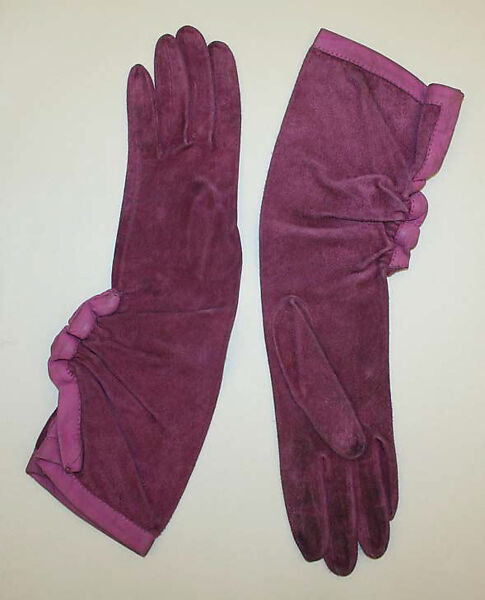 Gloves, Hermès (French, founded 1837), leather, French 